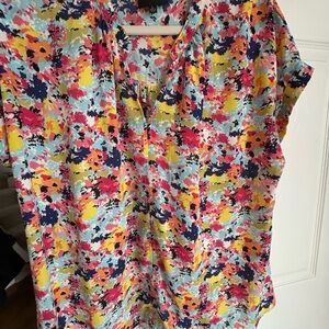W5 Colorful Floral Women's Blouse